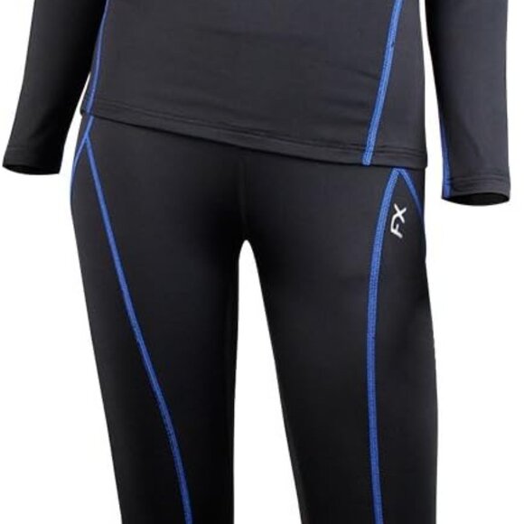 Ultimate Warmth: Women's Fleece Lined Performance Thermal Underwear, Black Small - Picture 2 of 5
